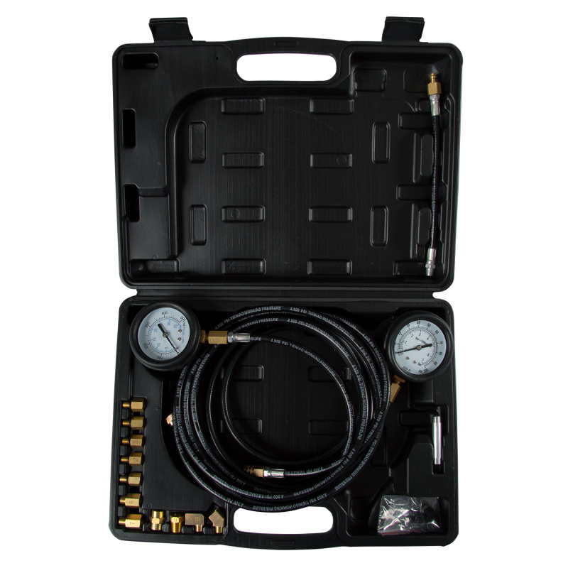 AFFIX Манометр для измерения давления масла, 2 манометра 7 и 35 бар, комплект адаптеров AF12020023C