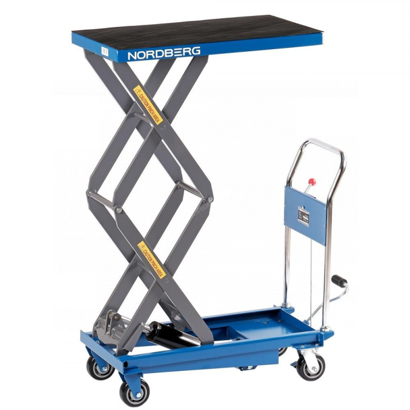 Стол подъемный гидравлический 500 кг, двойные ножницы NORDBERG N3T500