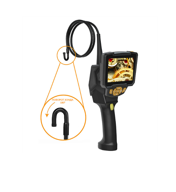 Видеоэндоскоп управляемый, 4.3", 1Мп, 1280x720, 0.8м, 8.5мм, 180° iCartool IC-VC8051W