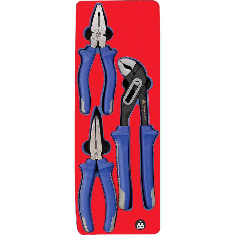 МАСТАК Набор пассатижей и бокорезов, ложемент, 3 предмета 5-3003