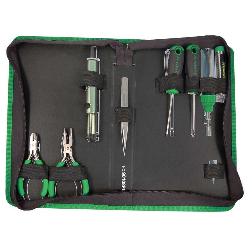 UNISON Набор инструментов с газовым паяльником, 8 предметов 90108PQUS