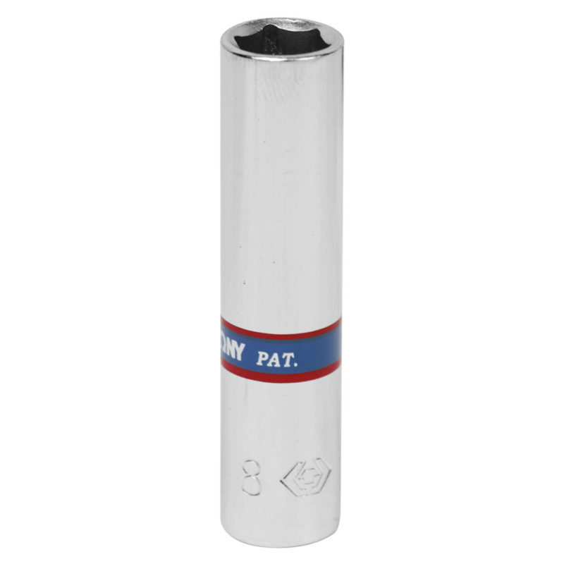 KING TONY Головка торцевая глубокая шестигранная 1/4", 8 мм 223508M