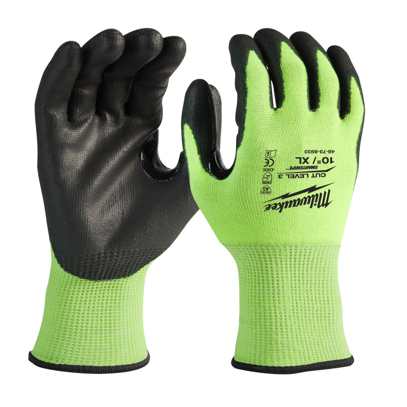 Перчатки защитные Hi-Vis Cut level (Хай Виз Кат Левел) 3/C, XL/10 HI-VIS CUT C GLOVES - 10/XL -1PC M
