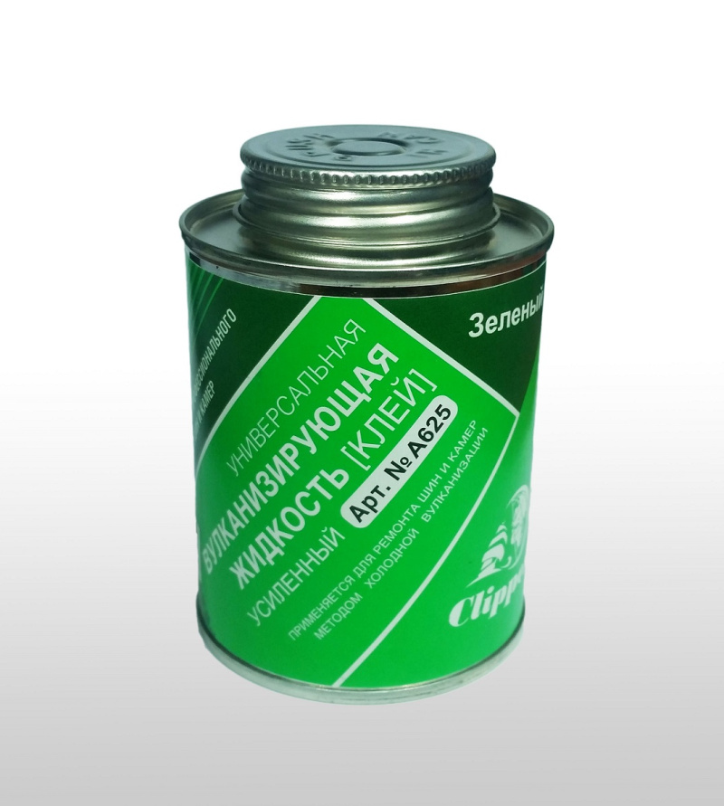 Вулканизирующая жидкость (клей зеленый усиленный) 240мл.Clipper A625