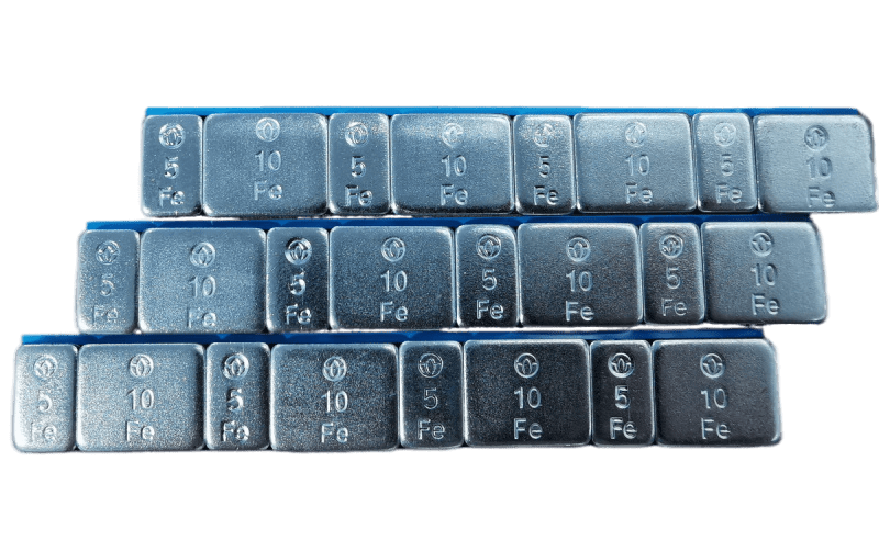 Противовес самоклеющиеся стальной  (5г+10г)*4 ROSSVIK упаковка 50шт 0091